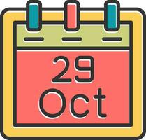 October 29 Vector Icon