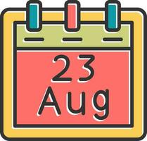 August 23 Vector Icon