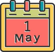 May 1 Vector Icon