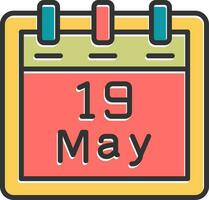 May 19 Vector Icon