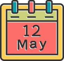 May 12 Vector Icon