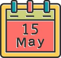 May 15 Vector Icon