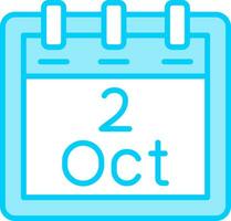 October 2 Vector Icon