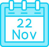 November 22 Vector Icon