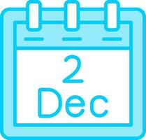 December 2 Vector Icon