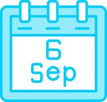 September 6 Vector Icon