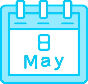 May 8 Vector Icon