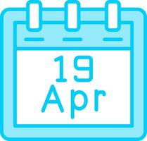 April 19 Vector Icon