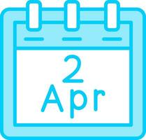 April 2 Vector Icon