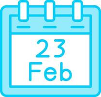 February 23 Vector Icon