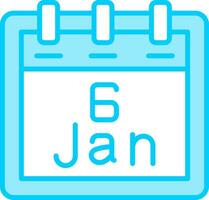 January 6 Vector Icon