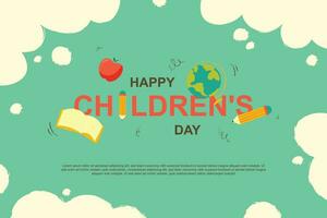 Childrens day background. vector