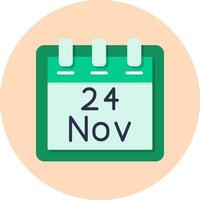 November 24 Vector Icon