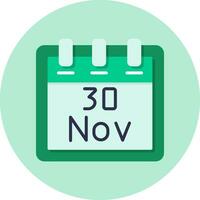 November 30 Vector Icon