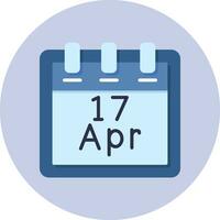 April 17 Vector Icon