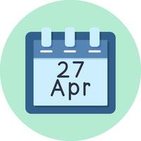 April 27 Vector Icon