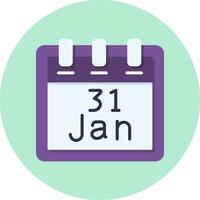 January 31 Vector Icon