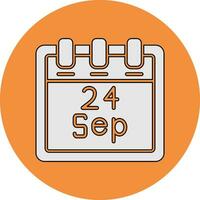 September 24 Vector Icon