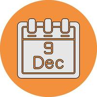 December 9 Vector Icon