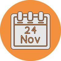 November 24 Vector Icon