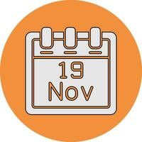 November 19 Vector Icon