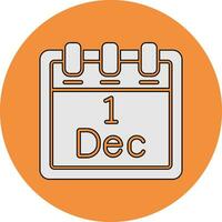 December 1 Vector Icon