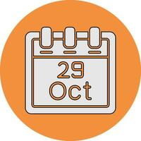 October 29 Vector Icon