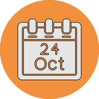 October 24 Vector Icon