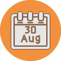 August 30 Vector Icon