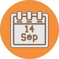 September 14 Vector Icon