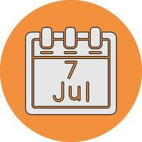 July 7 Vector Icon