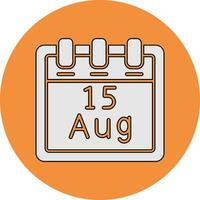 August 15 Vector Icon