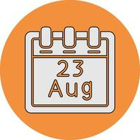 August 23 Vector Icon