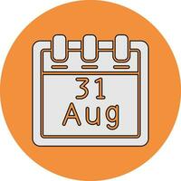 August 31 Vector Icon