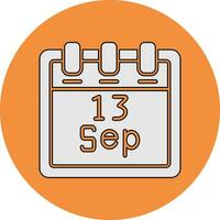 September 13 Vector Icon