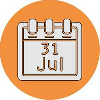 July 31 Vector Icon