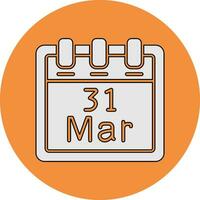 March 31 Vector Icon