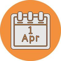 April 1 Vector Icon