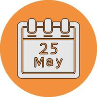 May 25 Vector Icon