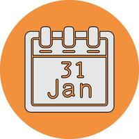 January 31 Vector Icon