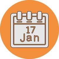 January 17 Vector Icon