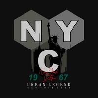 nuevo York tipografía vector diseño