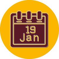 January 19 Vector Icon