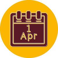 April 1 Vector Icon