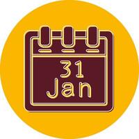 January 31 Vector Icon