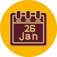 January 26 Vector Icon