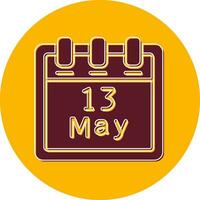 May 13 Vector Icon