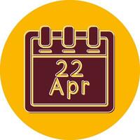 April 22 Vector Icon