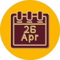 April 26 Vector Icon