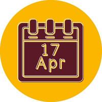 April 17 Vector Icon